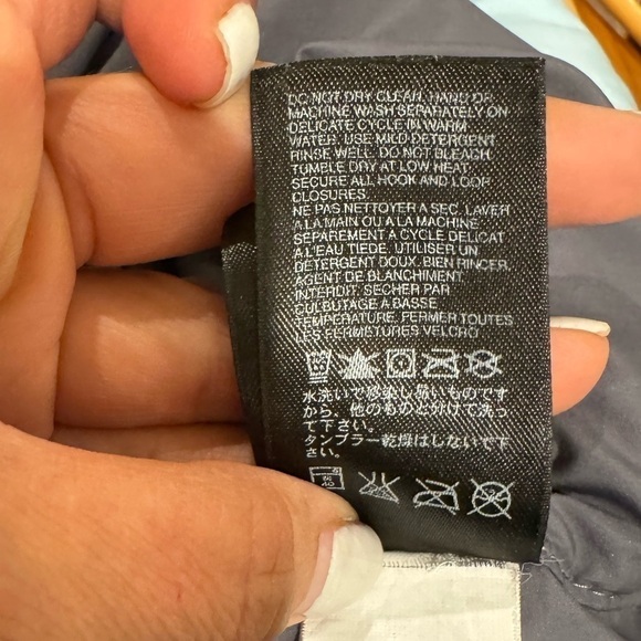 Hanna Anderson Fleeced Lined blue Multicolor 90s Style Hooded Jacket 110 J - Picture 4 of 10